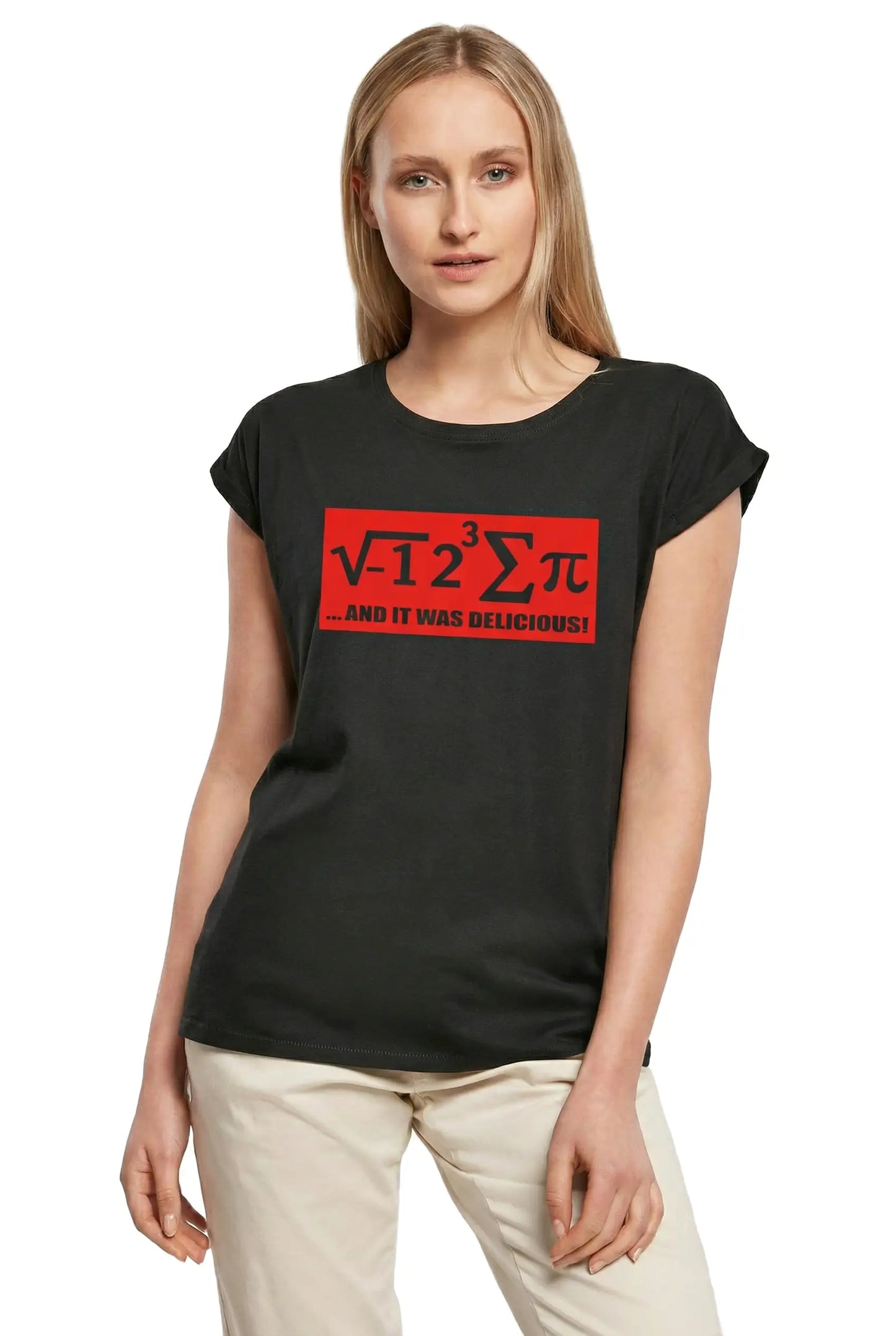 Women's Graphic T-Shirt I Ate Some Pie And It Was Delicious Math Ladies Limited Edition Short Sleeve Tee-Shirt Vintage Birthday Gift Novelty
