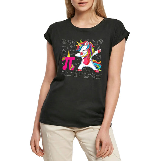 Women's Graphic T-Shirt Funny Happy Pi Day - Math Lovers Ladies Limited Edition Short Sleeve Tee-Shirt Vintage Birthday Gift Novelty
