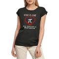 Women's Graphic T-Shirt Love Is Like Pi - National Pi Day Ladies Limited Edition Short Sleeve Tee-Shirt Vintage Birthday Gift Novelty