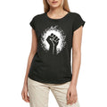 Women's Graphic T-Shirt Fist Power Ladies Limited Edition Short Sleeve Tee-Shirt Vintage Birthday Gift Novelty