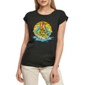 Women's Graphic T-Shirt Mermaid On Sunset - Sea Life Ladies Limited Edition Short Sleeve Tee-Shirt Vintage Birthday Gift Novelty