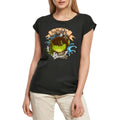Women's Graphic T-Shirt Faith - Puffer Fish - Hook - Pirate Ladies Limited Edition Short Sleeve Tee-Shirt Vintage Birthday Gift Novelty
