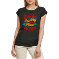 Women's Graphic T-Shirt Quote Summer's Joy Has Been Filled My Heart Ladies Limited Edition Short Sleeve Tee-Shirt Vintage Birthday Gift Novelty