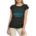Women's Graphic T-Shirt Put Your Mind On God's Answer Ladies Limited Edition Short Sleeve Tee-Shirt Vintage Birthday Gift Novelty
