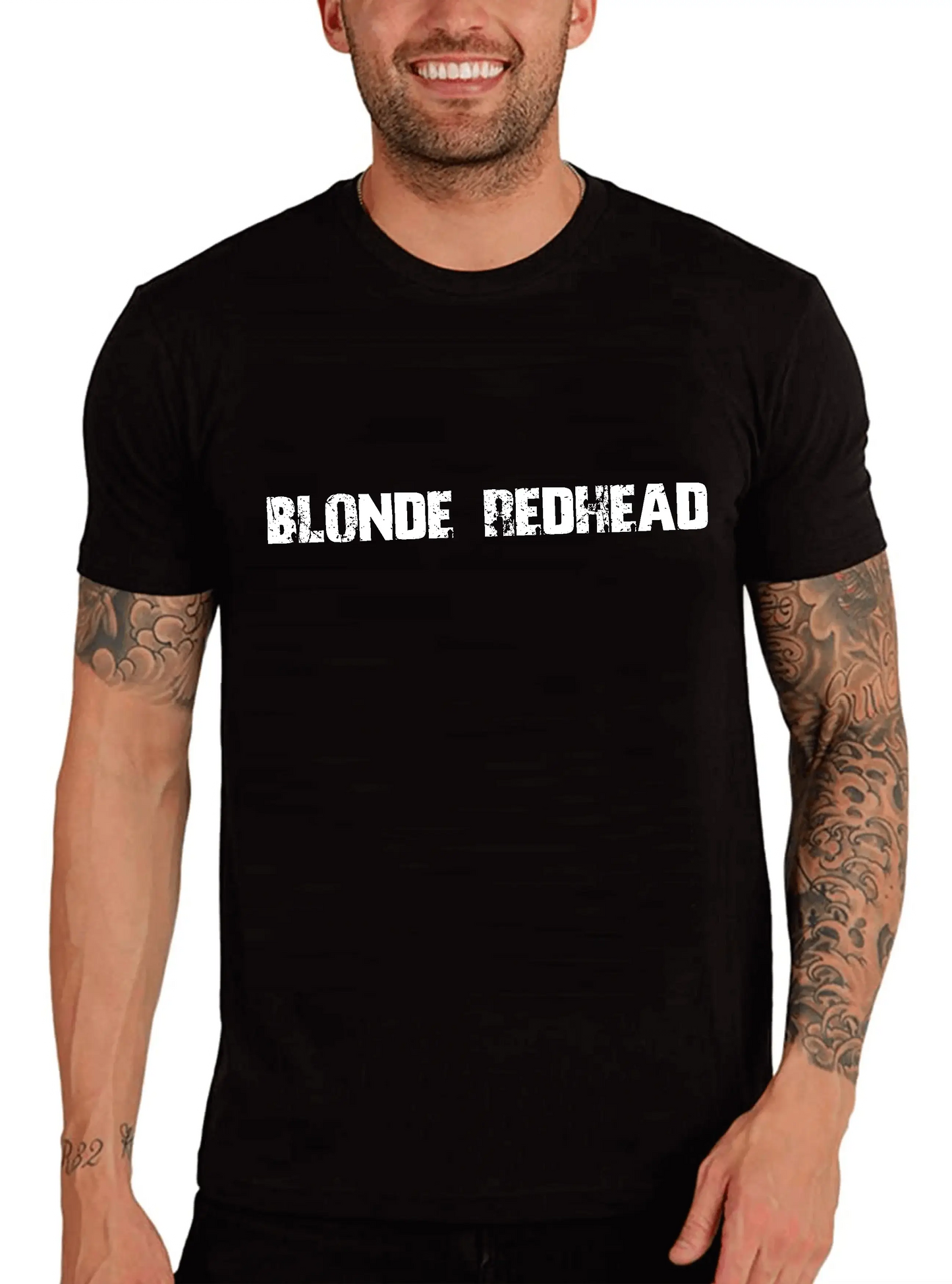 Men's Graphic T-Shirt Blonde Redhead Eco-Friendly Limited Edition Short Sleeve Tee-Shirt Vintage Birthday Gift Novelty