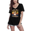 Women's Graphic T-Shirt V Neck I Don't Like Morning People - French Bulldog Dog Lover Funny Ladies Limited Edition Short Sleeve Tee-Shirt Vintage Birthday Gift Novelty