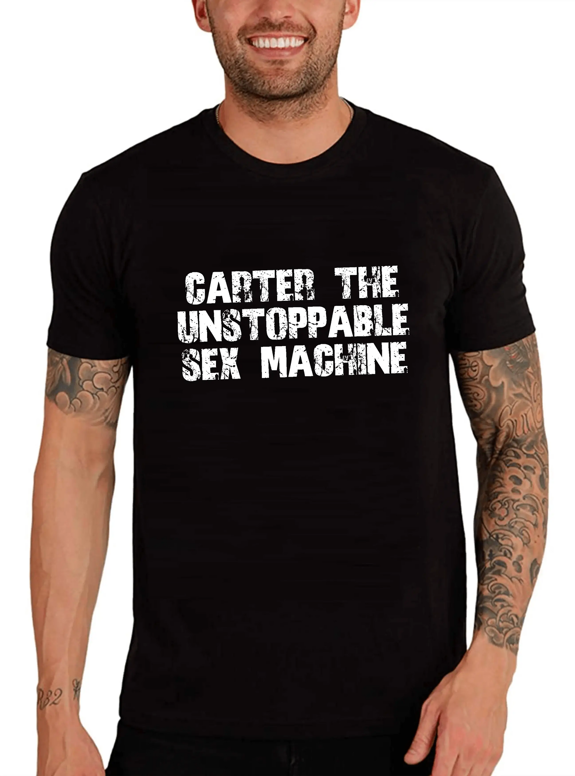 Men's Graphic T-Shirt Carter The Unstoppable Sex Machine Limited Edition Short Sleeve Tee-Shirt Vintage Birthday Gift Novelty