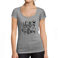 Women's Graphic T-Shirt Chillin Like A Villain Shirt Maleficent Limited Edition Short Sleeve Tee-Shirt Vintage Birthday Gift Ladies Novelty