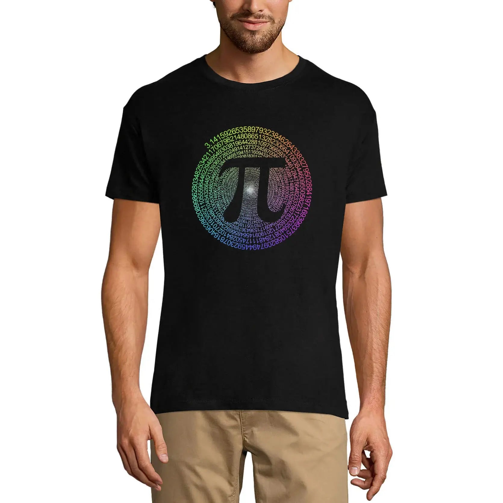 Men's Graphic T-Shirt Colorful Pi Symbol 314 Geek Limited Edition Short Sleeve Tee-Shirt Vintage Birthday Gift Novelty