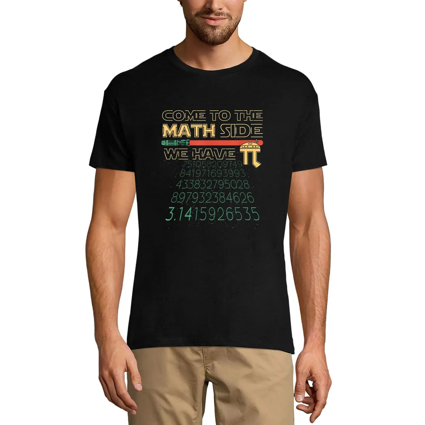 Men's Graphic T-Shirt Come To The Math Side We Have Pi - Movie Funny Limited Edition Short Sleeve Tee-Shirt Vintage Birthday Gift Novelty