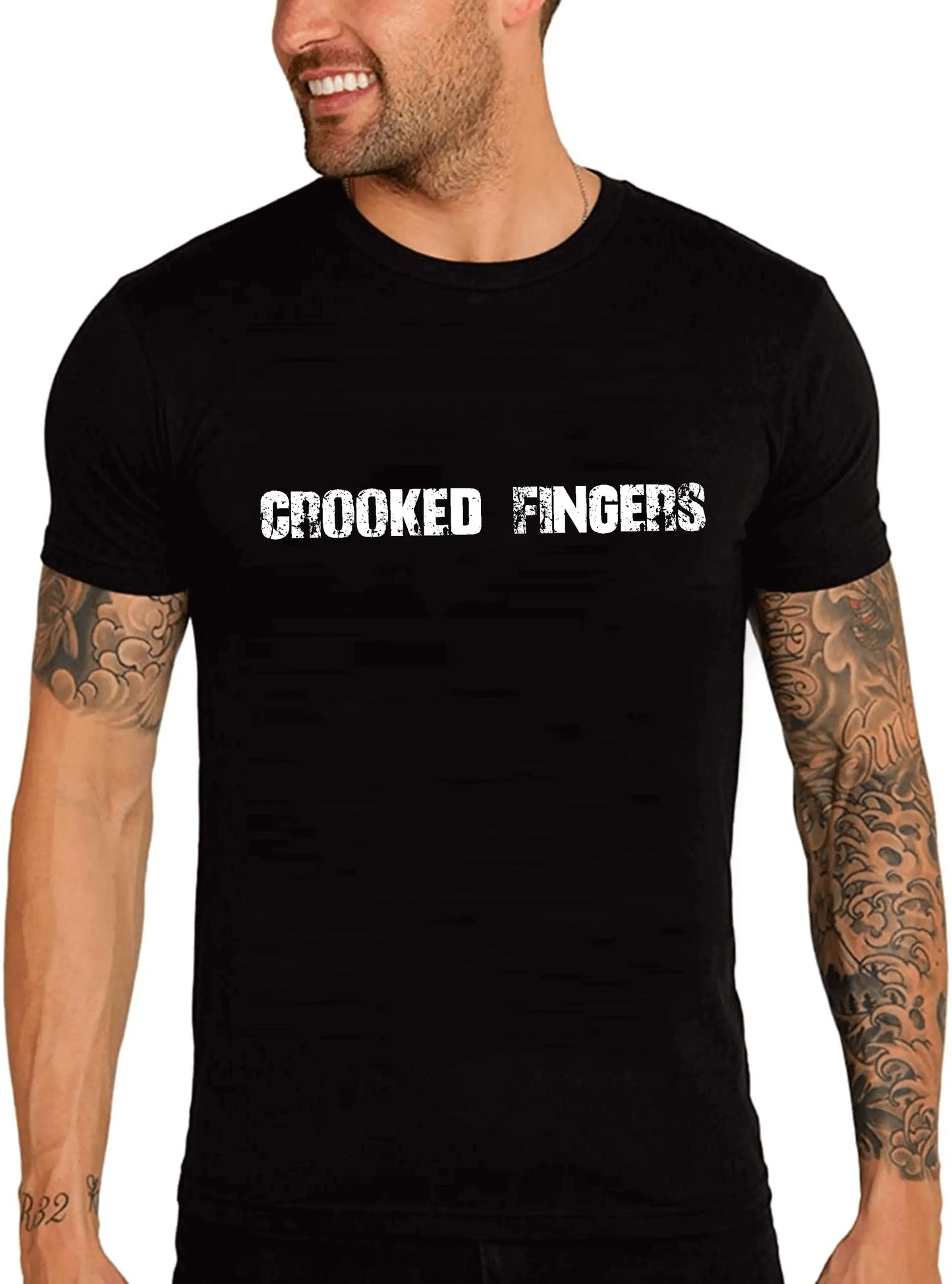 Men's Graphic T-Shirt Crooked Fingers Eco-Friendly Limited Edition Short Sleeve Tee-Shirt Vintage Birthday Gift Novelty
