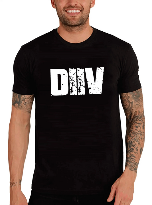 Men's Graphic T-Shirt Diiv Eco-Friendly Limited Edition Short Sleeve Tee-Shirt Vintage Birthday Gift Novelty