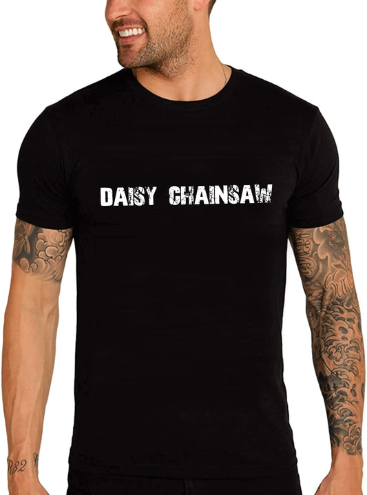 Men's Graphic T-Shirt Daisy Chainsaw Eco-Friendly Limited Edition Short Sleeve Tee-Shirt Vintage Birthday Gift Novelty