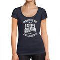 Women's Graphic T-Shirt Manufactured in 1999 – Fabriqué en 1999 – 25th Birthday Anniversary 25 Year Old Gift 1999 Vintage Eco-Friendly Ladies Short Sleeve Novelty Tee