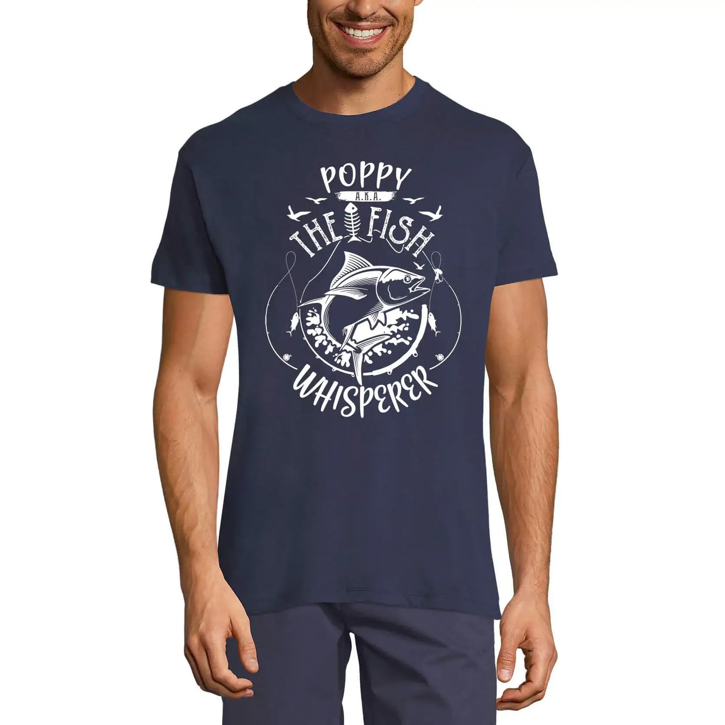 Men's Graphic T-Shirt Poppy Aka The Fish Whisperer Fisherman Limited Edition Short Sleeve Tee-Shirt Vintage Birthday Gift Novelty