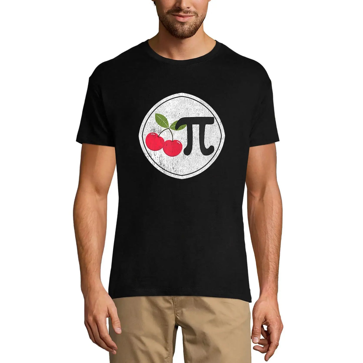 Men's Graphic T-Shirt Cherry Pi Geek Limited Edition Short Sleeve Tee-Shirt Vintage Birthday Gift Novelty