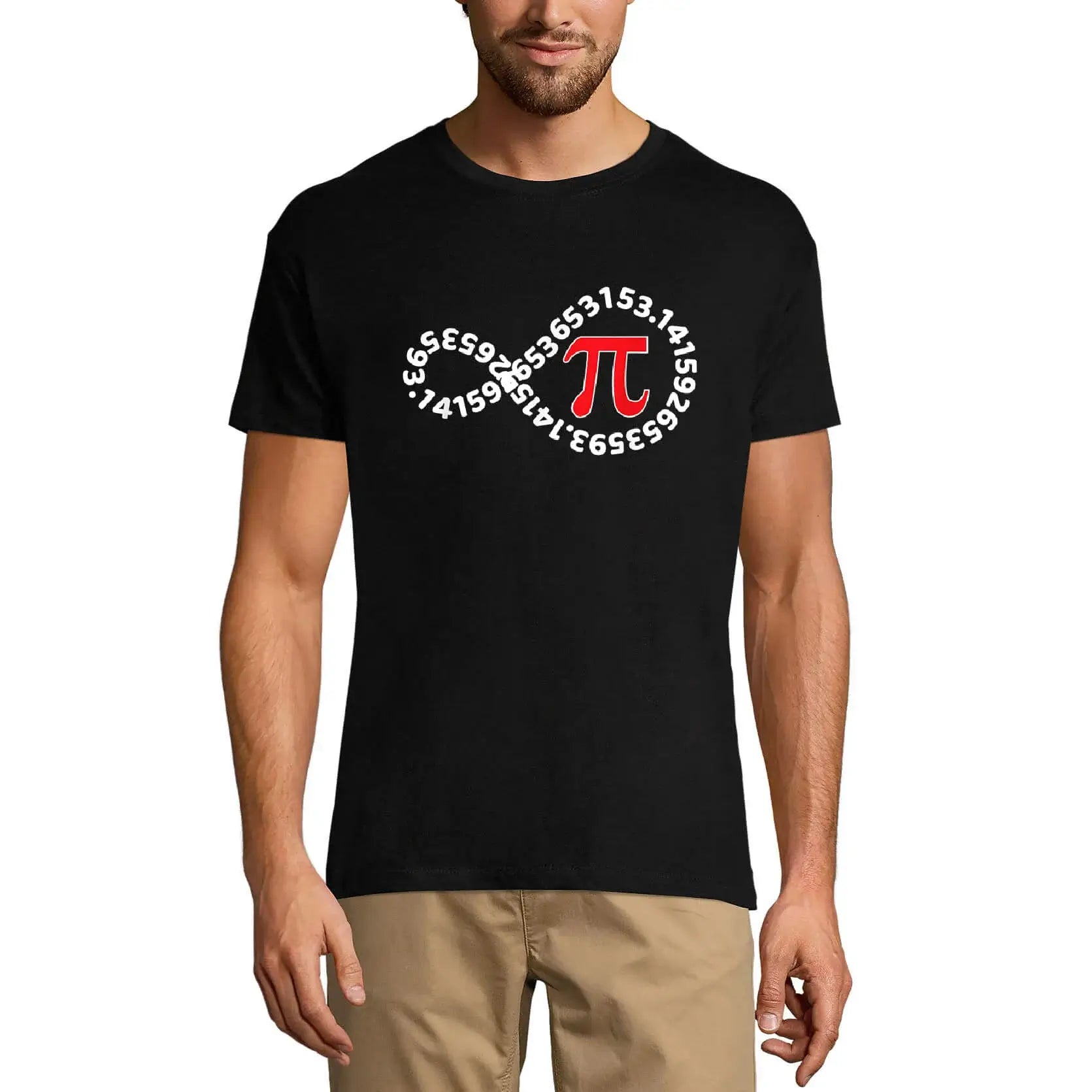 Men's Graphic T-Shirt Funny Pi Number Infinity - Geek Math Limited Edition Short Sleeve Tee-Shirt Vintage Birthday Gift Novelty