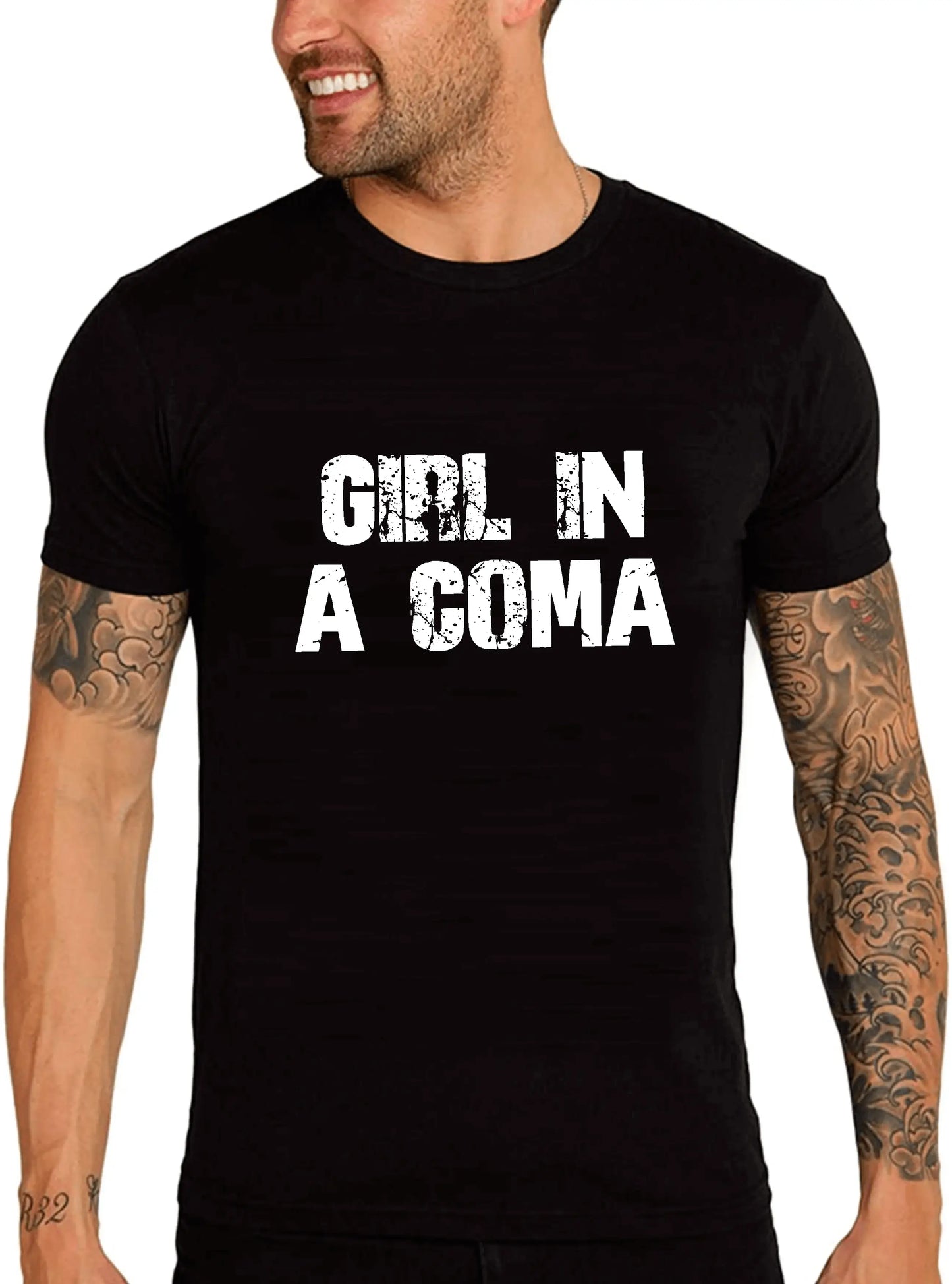 Men's Graphic T-Shirt Girl In A Coma Eco-Friendly Limited Edition Short Sleeve Tee-Shirt Vintage Birthday Gift Novelty