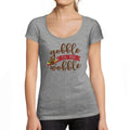 Women's Graphic T-Shirt Gobble Til You Wobble Thanksgiving Limited Edition Short Sleeve Tee-Shirt Vintage Birthday Gift Ladies Novelty