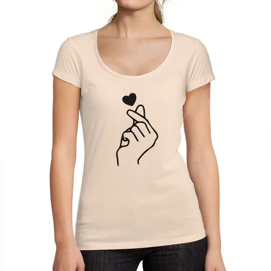 Women's Graphic T-Shirt Hand Heart Love Limited Edition Short Sleeve Tee-Shirt Vintage Birthday Gift Ladies Novelty