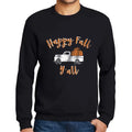 Men’s Graphic Sweatshirt Happy Fall Y'all Pumpkin Truck Limited Edition Long Sleeve Sweater Vintage Birthday Gift Novelty Pullover