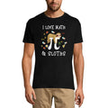 Men's Graphic T-Shirt I Love Math And Slots - Mathematics Limited Edition Short Sleeve Tee-Shirt Vintage Birthday Gift Novelty