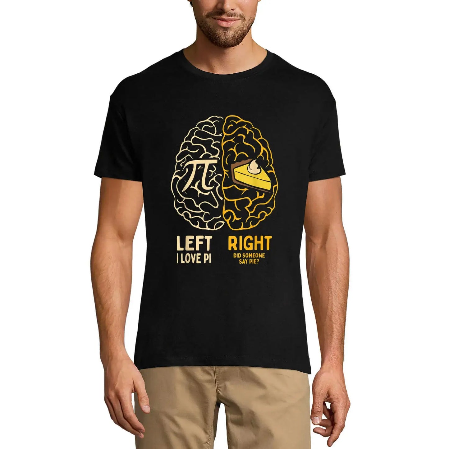 Men's Graphic T-Shirt I Love Pi And Pie Brain Mathematics Limited Edition Short Sleeve Tee-Shirt Vintage Birthday Gift Novelty