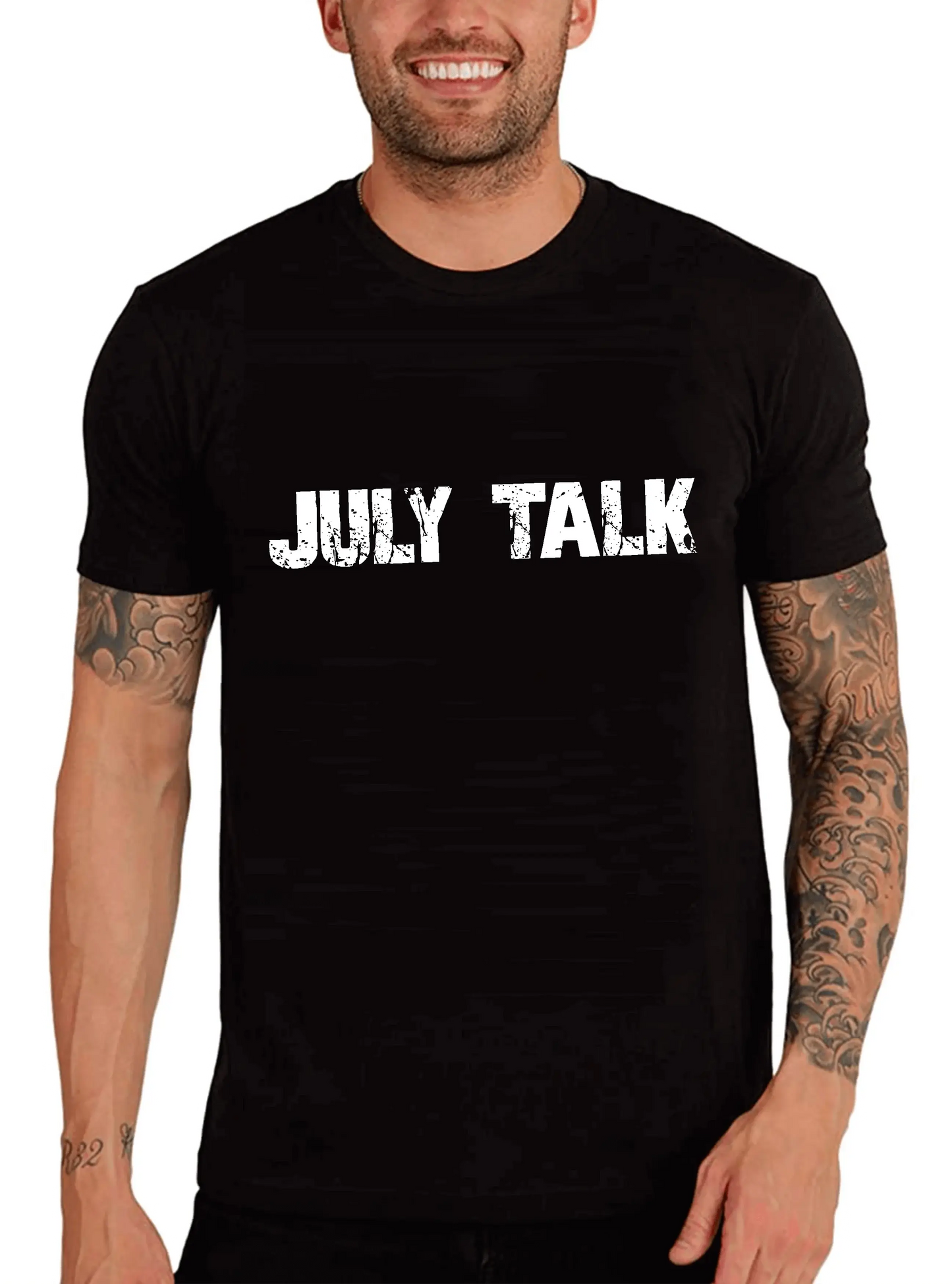 Men's Graphic T-Shirt July Talk Eco-Friendly Limited Edition Short Sleeve Tee-Shirt Vintage Birthday Gift Novelty