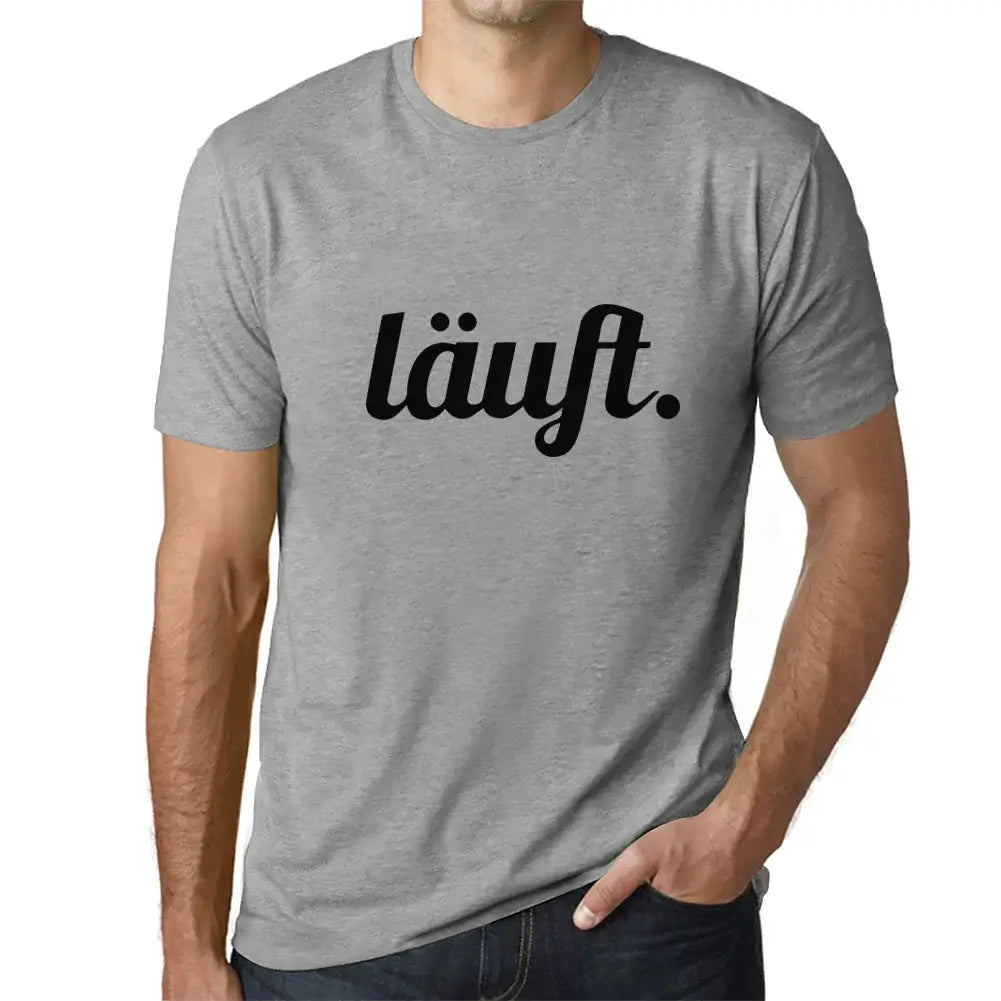 Men's Graphic T-Shirt Runs – Läuft – Eco-Friendly Limited Edition Short Sleeve Tee-Shirt Vintage Birthday Gift Novelty