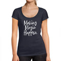 Women's Graphic T-Shirt Making Magic Happen Limited Edition Short Sleeve Tee-Shirt Vintage Birthday Gift Ladies Novelty