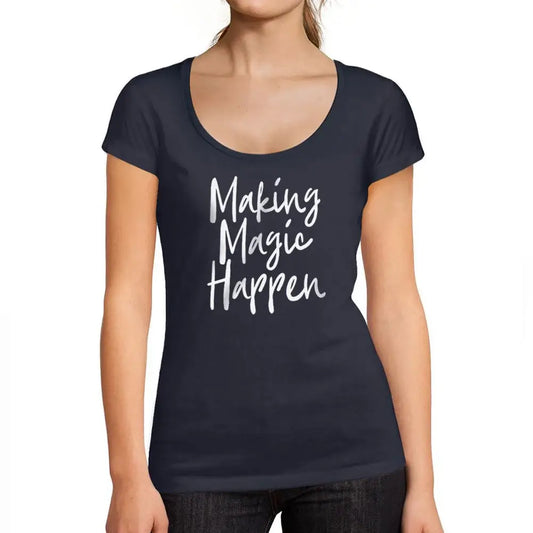 Women's Graphic T-Shirt Making Magic Happen Limited Edition Short Sleeve Tee-Shirt Vintage Birthday Gift Ladies Novelty