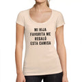 Women's Graphic T-Shirt – Mi Hija Favorita Me Regaló Esta Camisa – Limited Edition Short Sleeve Tee-Shirt Vintage Birthday Gift Ladies Novelty
