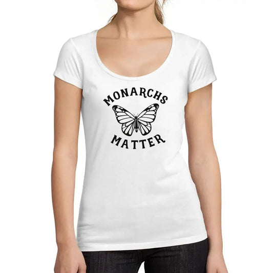 Women's Graphic T-Shirt Monarchs Matter Limited Edition Short Sleeve Tee-Shirt Vintage Birthday Gift Ladies Novelty