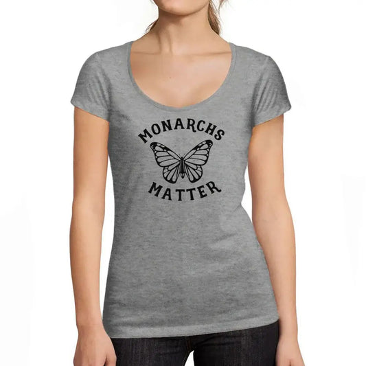 Women's Graphic T-Shirt Monarchs Matter Limited Edition Short Sleeve Tee-Shirt Vintage Birthday Gift Ladies Novelty