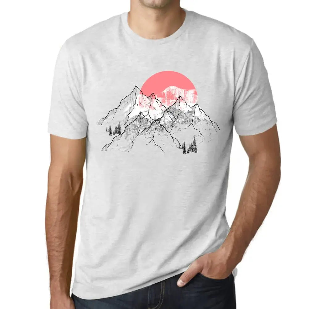 Men's Graphic T-Shirt Mountain Sunrise Limited Edition Short Sleeve Tee-Shirt Vintage Birthday Gift Novelty