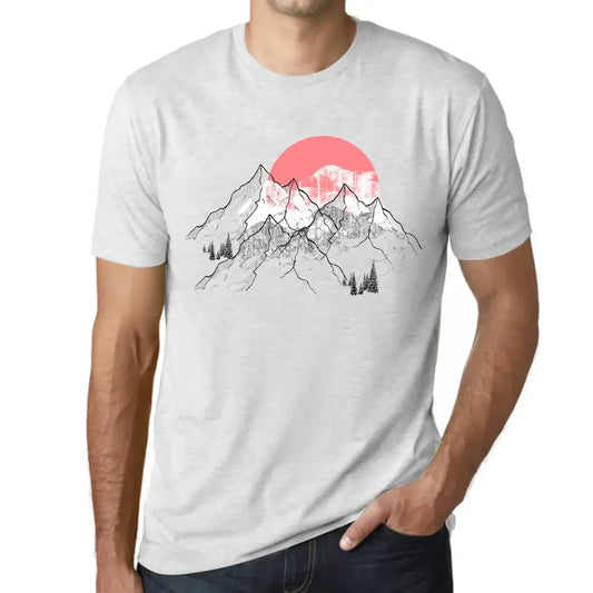 Men's Graphic T-Shirt Mountain Sunrise Limited Edition Short Sleeve Tee-Shirt Vintage Birthday Gift Novelty