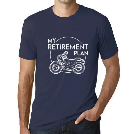 Men's Graphic T-Shirt My Retirement Plan Motorcycle Limited Edition Short Sleeve Tee-Shirt Vintage Birthday Gift Novelty
