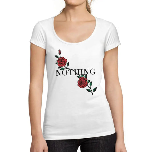 Women's Graphic T-Shirt Nothing Roses Limited Edition Short Sleeve Tee-Shirt Vintage Birthday Gift Ladies Novelty