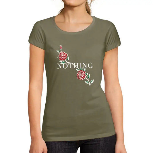 Women's Graphic T-Shirt Nothing Roses Limited Edition Short Sleeve Tee-Shirt Vintage Birthday Gift Ladies Novelty