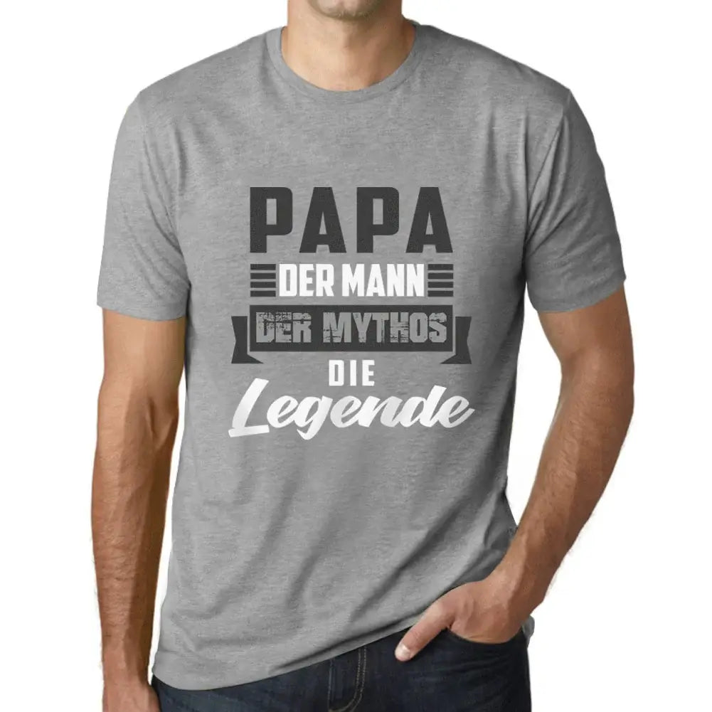Men's Graphic T-Shirt Papa Der Mann Der Mythos Die Legende Eco-Friendly Limited Edition Short Sleeve Tee-Shirt Vintage Birthday Gift Novelty