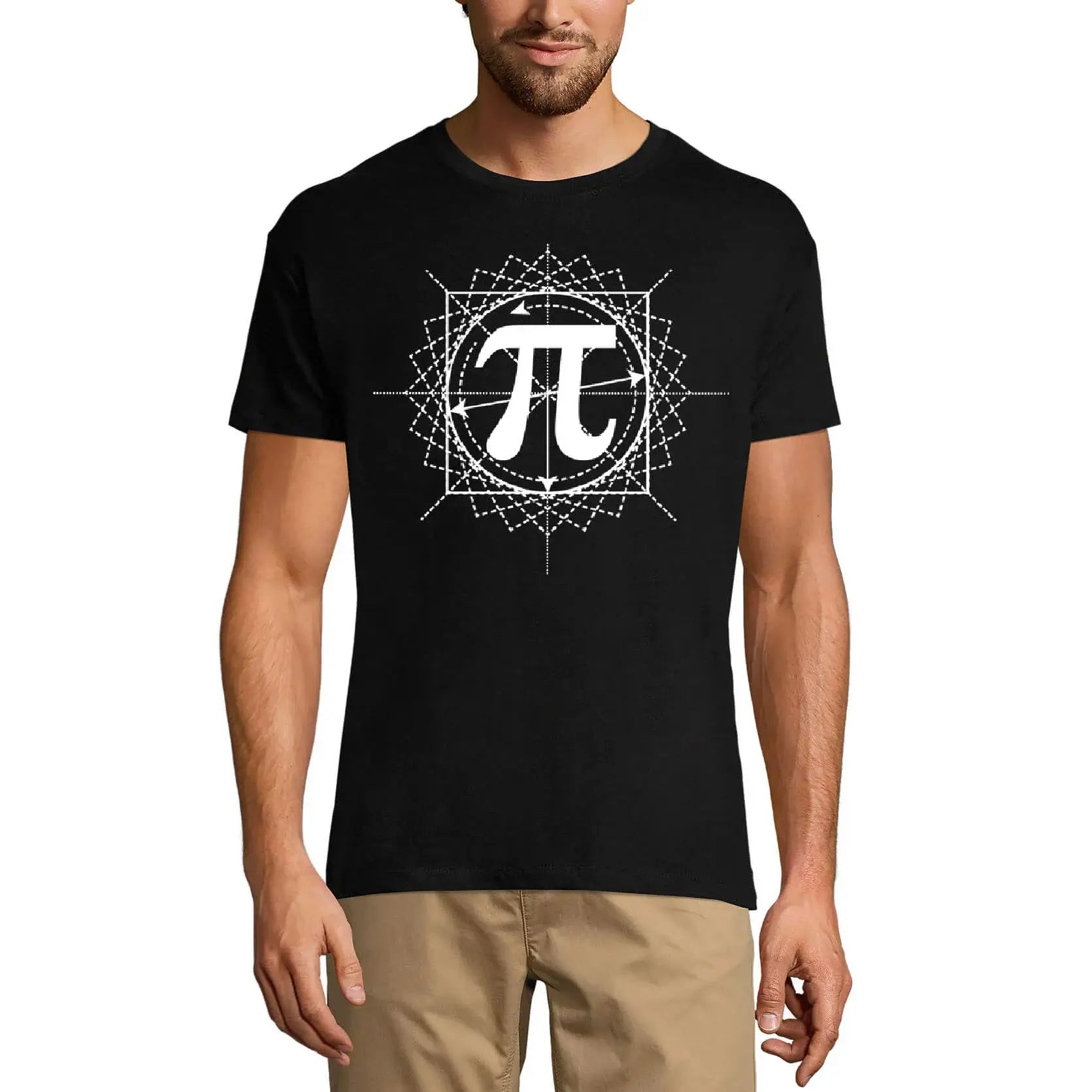 Men's Graphic T-Shirt Pi Sign Design Math Lover Limited Edition Short Sleeve Tee-Shirt Vintage Birthday Gift Novelty