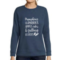 Women’s Graphic Sweatshirt Pumpkins Hayrides Apple Cider And Falling Leaves Limited Edition Long Sleeve Ladies Sweater Vintage Birthday Gift Novelty Pullover