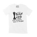 Men's Graphic T-Shirt Black King The Most Powerful Piece In The Game Limited Edition Short Sleeve Tee-Shirt Vintage Birthday Gift Novelty
