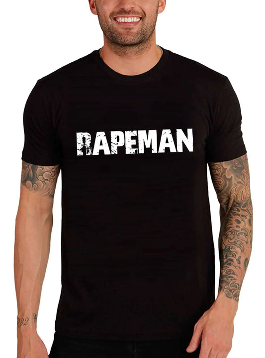 T-shirt noir uni pour hommes