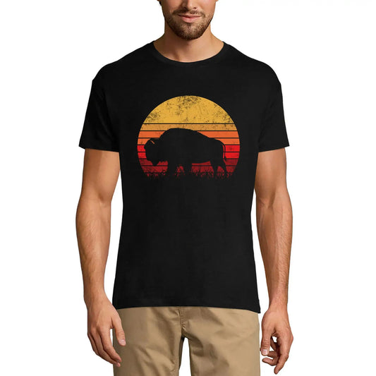 Men's Graphic T-Shirt Retro American Bison Limited Edition Short Sleeve Tee-Shirt Vintage Birthday Gift Novelty