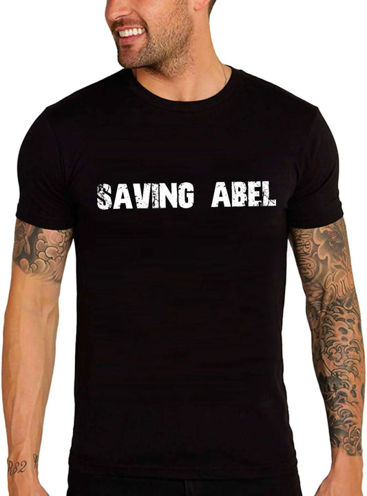 Men's Graphic T-Shirt Saving Abel Eco-Friendly Limited Edition Short Sleeve Tee-Shirt Vintage Birthday Gift Novelty