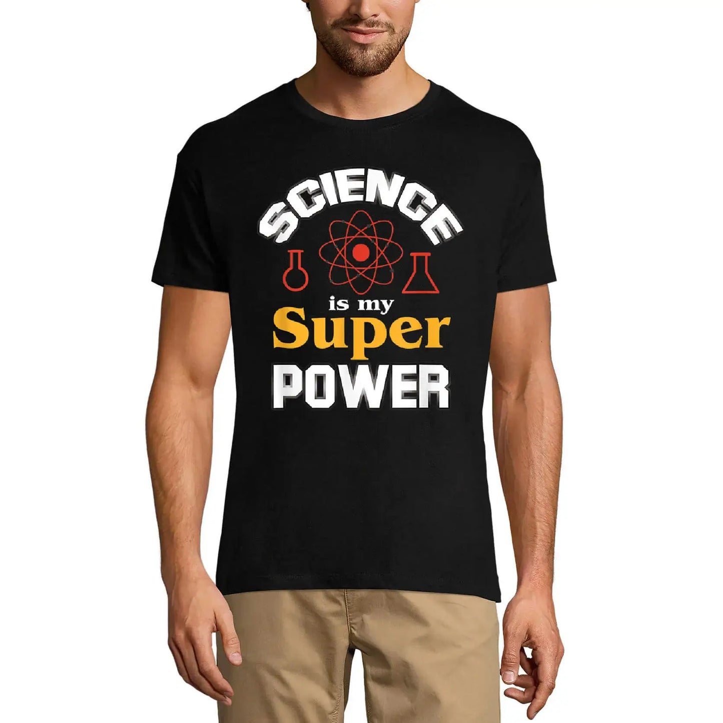 Men's Graphic T-Shirt Science Is My Super Power- Funny Math Lover Limited Edition Short Sleeve Tee-Shirt Vintage Birthday Gift Novelty