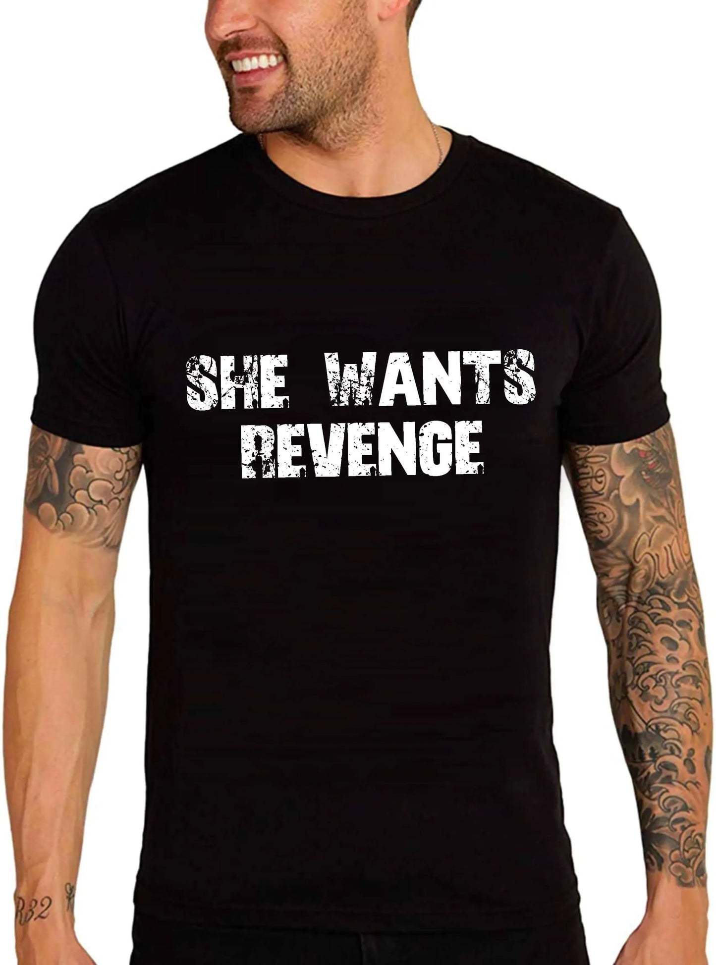 Men's Graphic T-Shirt She Wants Revenge Eco-Friendly Limited Edition Short Sleeve Tee-Shirt Vintage Birthday Gift Novelty