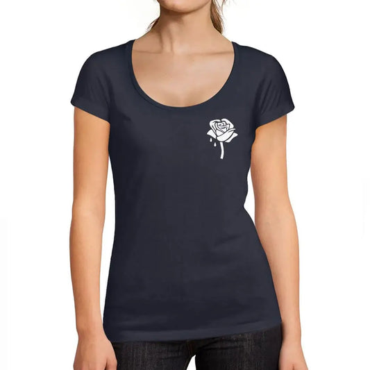 Women's Graphic T-Shirt Rose Cute Flower Limited Edition Short Sleeve Tee-Shirt Vintage Birthday Gift Ladies Novelty