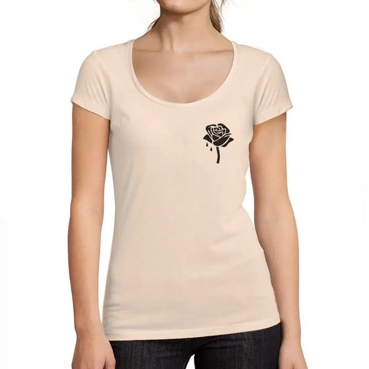 Women's Graphic T-Shirt Rose Cute Flower Limited Edition Short Sleeve Tee-Shirt Vintage Birthday Gift Ladies Novelty